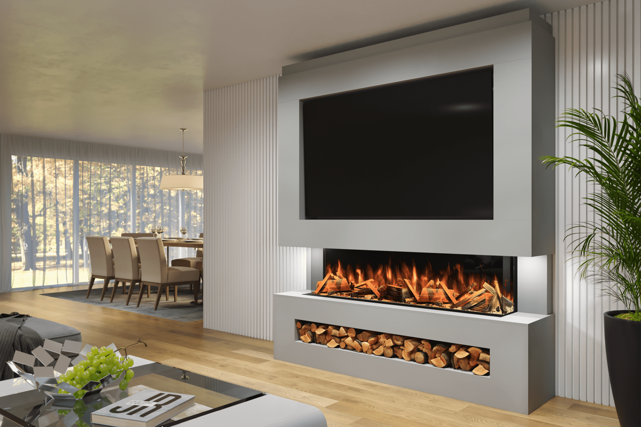 Beyond Borders: Elevate Your Entertainment with a TV Media Wall Unit | Evolution Fires