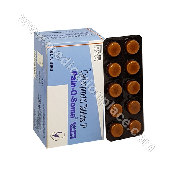 Buy Pain O Soma 500mg for Pain Relief- Medicationplace