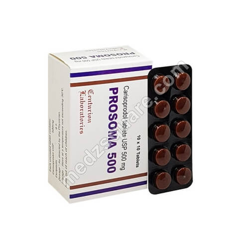 Buy Prosoma 500mg Uses, dosage Price and reviews -medzsquare