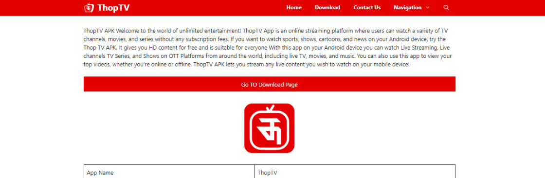 ThopTV APK Download Cover Image