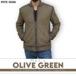 Mens Olive Suede Jacket Profile Picture