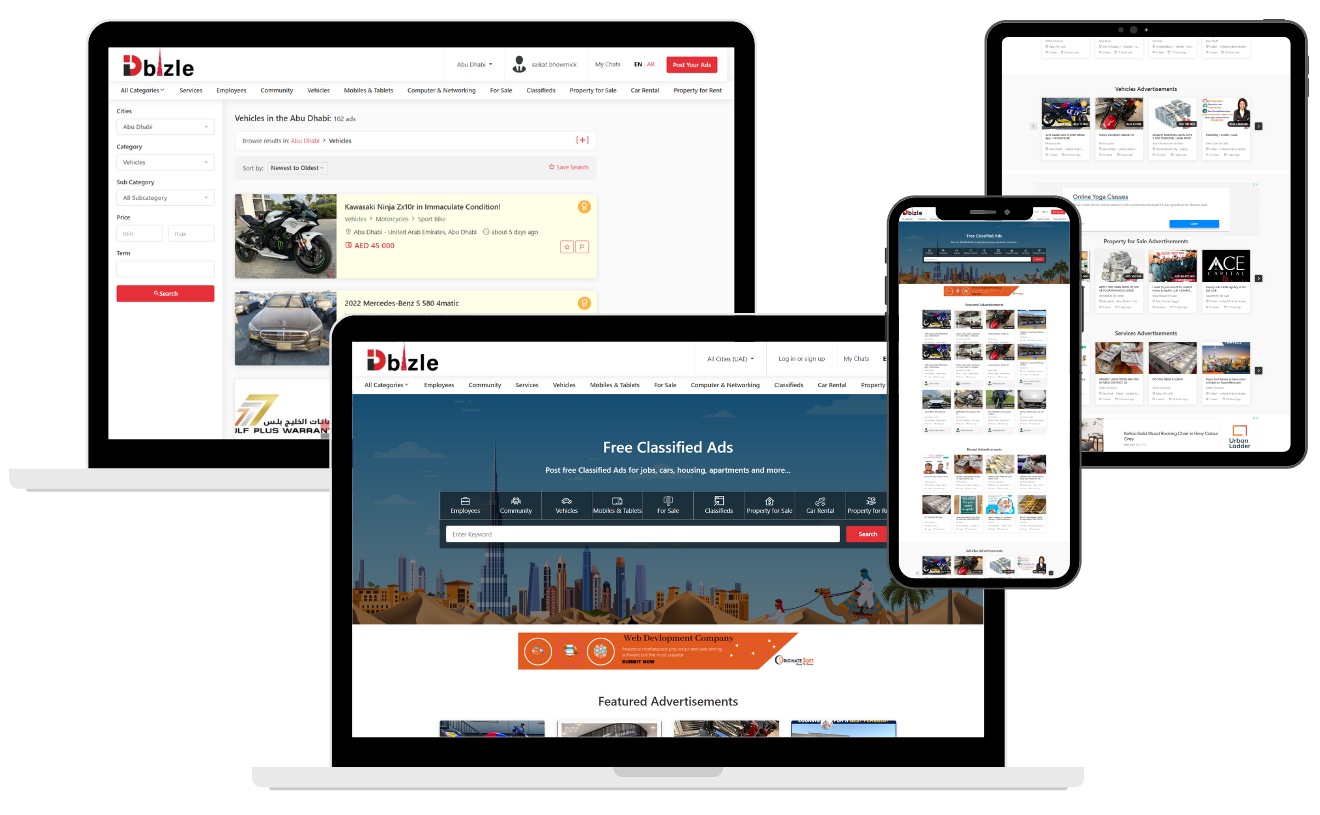 Dubizzle clone script | Dubizzle Classified Ads Script