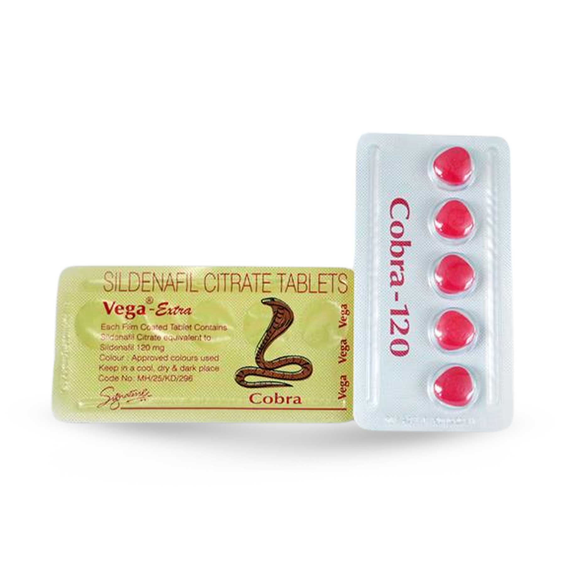 Cobra 120mg (Sildenafil citrate 120mg) - Buystrip