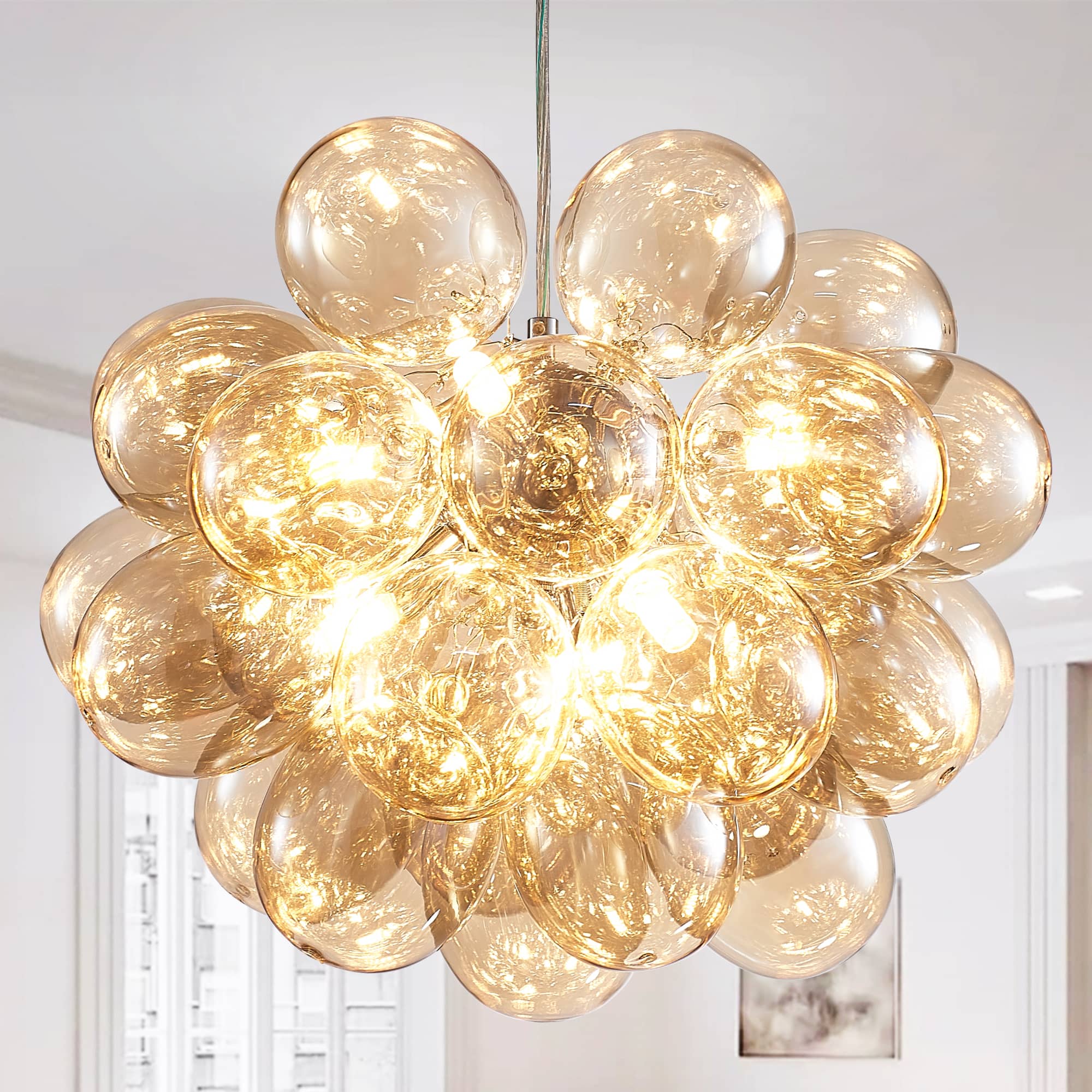 Blown glass chandelier For Sale - Remshep.com