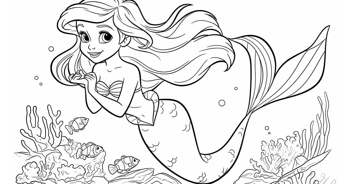 Ariel Coloring Pages: 36 Free Printable and Downloadable for Kids - Dog Coloring Pages