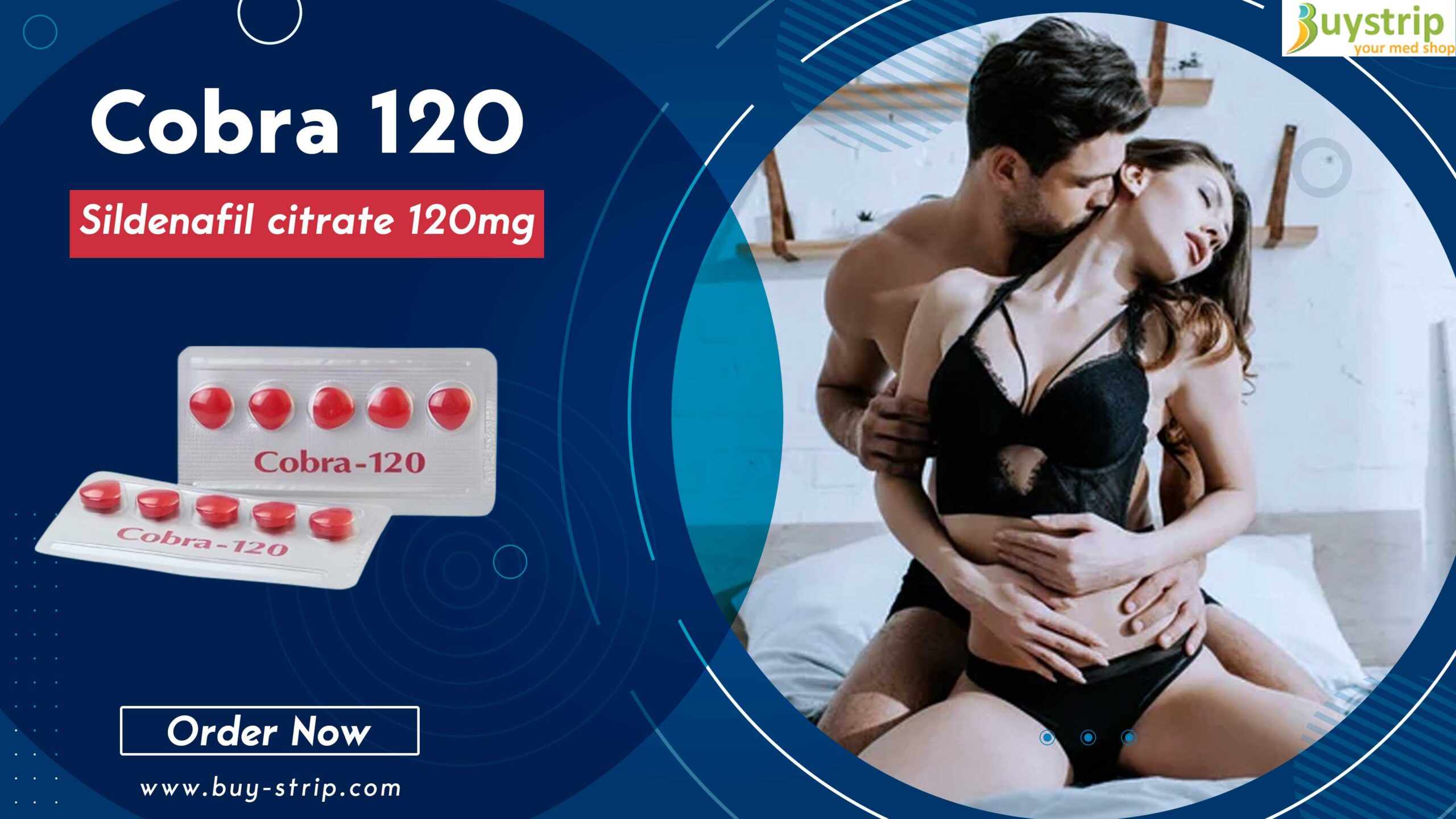 Cobra 120 (Sildenafil 120mg) – Best Deals on ED Pills